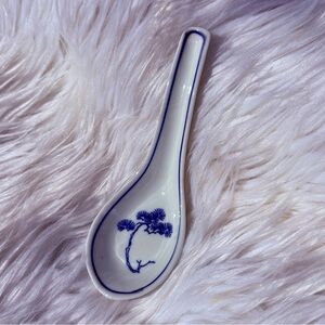 Japanese / Chinese soup spoon | vintage | porcelain | bonsai